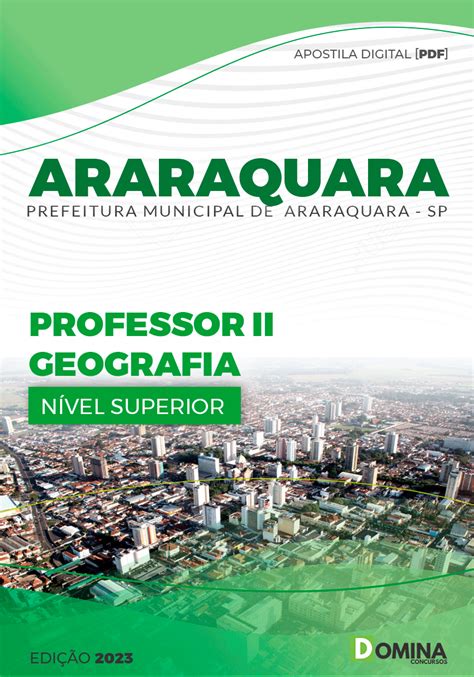 Apostila Pref Araraquara Sp 2023 Professor Ii Geografia