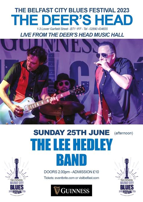 BELFAST CITY BLUES FESTIVAL presents LEE HEDLEY BAND