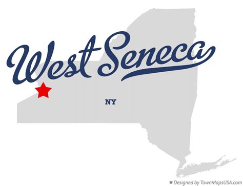 Map of West Seneca, NY, New York