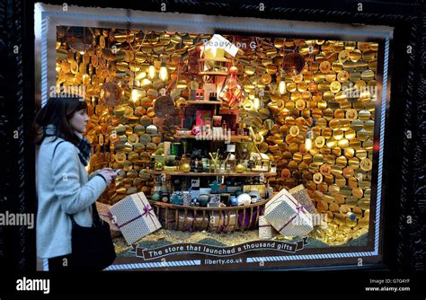 Christmas window displays - London Stock Photo - Alamy