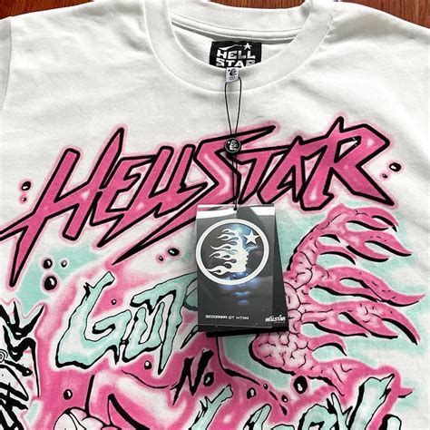 Hellstar No Guts Glory Tee Graffiti Font Abstract Print, Unisex High ...