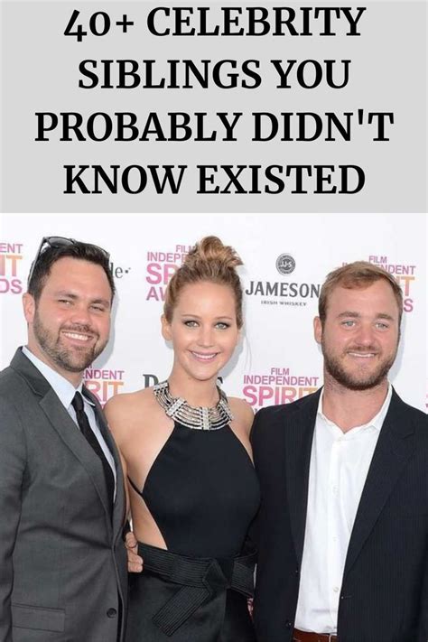 40 Celebrity Siblings You Probably Didnt Know Existed Celebrity