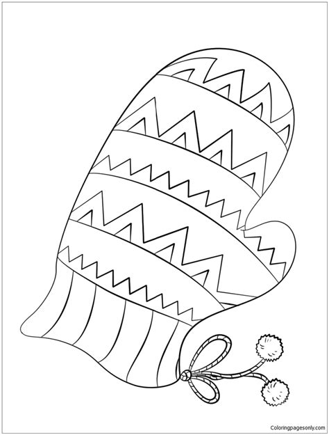 Mitten Coloring Page Printable