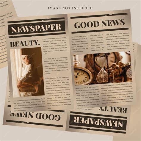 Premium Vector | Vintage Newspaper Concept Template