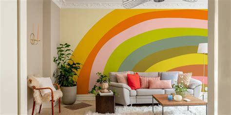 Bold Colorful Abstract Rainbow Arc Wallpaper