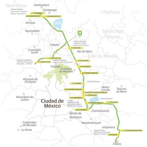 Mapa Circuito Exterior Mexiquense