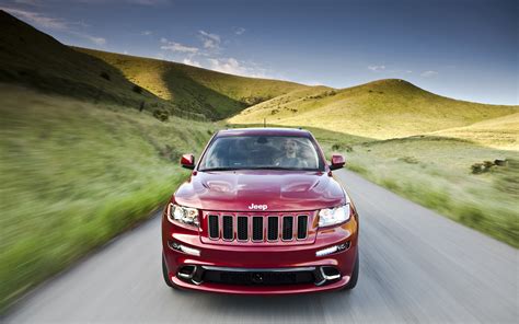 Jeep Grand Cherokee Car Red Jeep Grand 1080p Srt Cherokee Hd Wallpaper