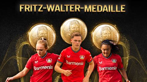 Fritz Walter Medaille In Gold F R Wirtz Gr We Und Fr Hlich Bayer De