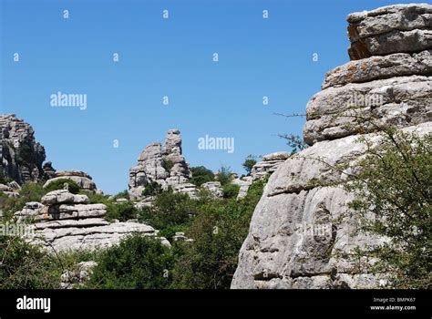 El Torcal National Park Torcal De Antequera Malaga Province