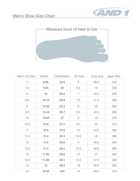 Mens Usa Shoe Size Chart - Kristins Traum