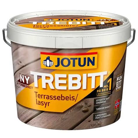 Jotun Trebitt Terrassebeis Vannbasert Valgfri Farge Maxmaling No