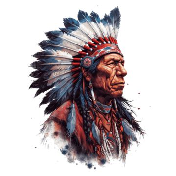 Native American Indian Chief Native American Chief Headdress PNG