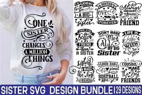 Sister Svg Design Bundle Bundle · Creative Fabrica