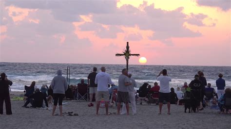 Easter Sunrise Service Delray Beach Florida Sony Ax53 4k Video Youtube