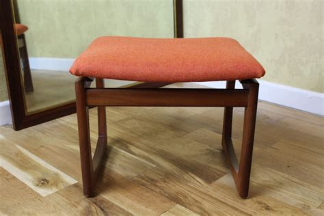 G Plan Quadrille Stool Newly Re Upholstered Vintage Retro Furniture