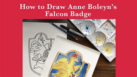 How To Draw Anne Boleyns Falcon Badge Youtube