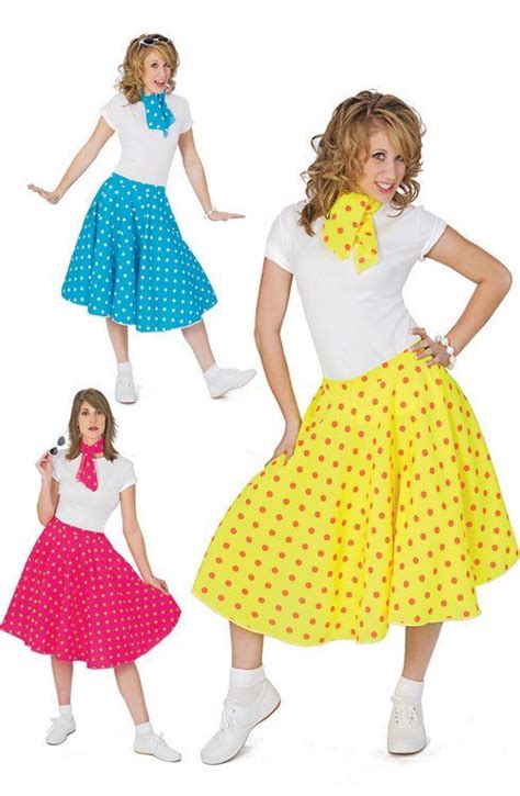 Adult Polka Dot Sock Hop Skirt Sock Hop Costumes Polka Dot Socks