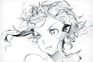 Sfondi Disegno Illustrazione Monocromo Anime Girls Opera D Arte