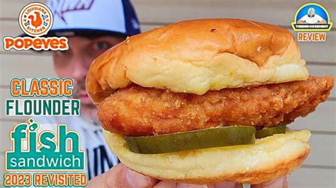 Popeyes Classic Flounder Fish Sandwich Review Theendorsement