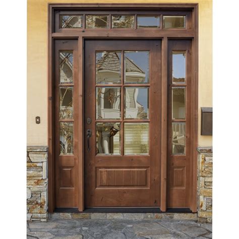 Santa Fe Knotty Alder 6 Lite True Divided Lite Entry Door