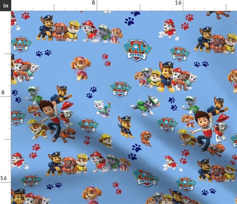 Paw Patrol Fabric Fabric Spoonflower