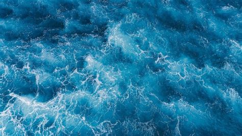 Premium Photo | Ocean wave water blue background