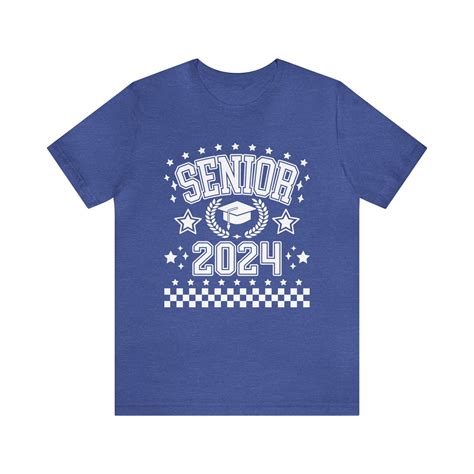 Senior 2024 Class Of 2024 Graduation Unisex Jersey Short Sleeve Tee