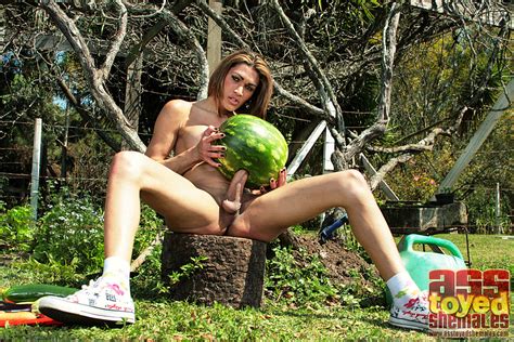 Porn Gifs Shemale Fucking A Watermelon Pornstar Today