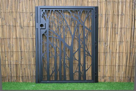 Buy Hand Crafted Decorative Forest Steel Gate Nature Metal Art