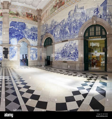 View Of The Historical Sao Bento Railway Station Hi Res Stock