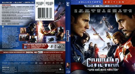 Captain America Civil War Blu Ray Cover Labels R