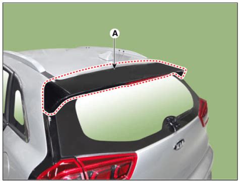 Kia Niro Roof Rack Repair Procedures Body Side Molding