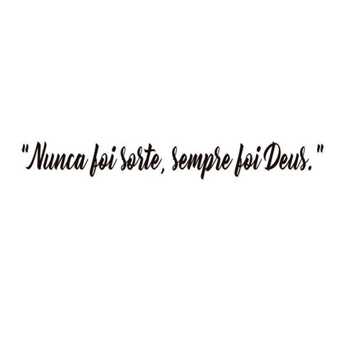 Frase Nunca Foi Sorte Sempre Foi Deus - Adesivo Decorativo Parede Frase - Nunca Foi Sorte, Sempre Foi Deus ...