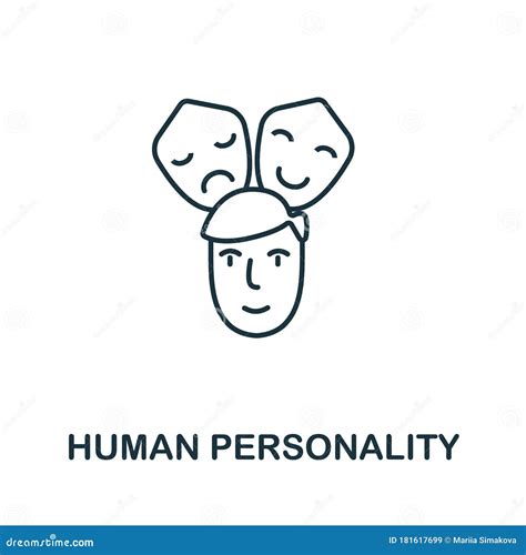 Icono De Personalidad Humana Elemento De Línea Simple Símbolo De