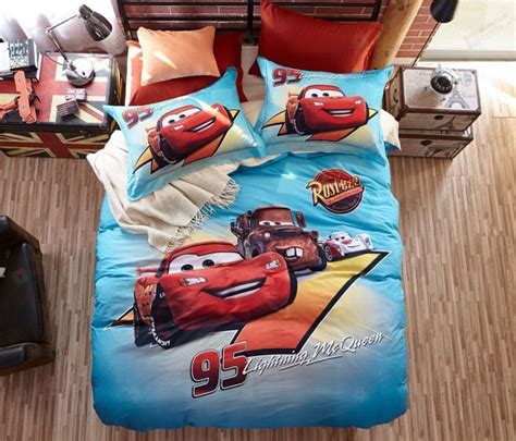 Lightning Mcqueen Cars 3D Bedding Set