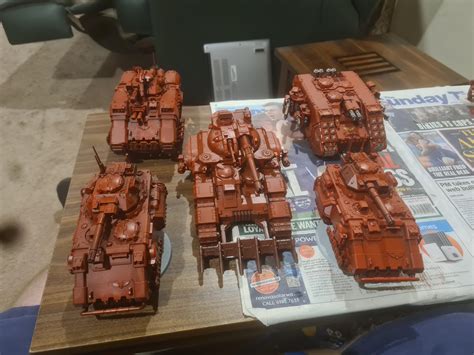 Blood Angels Tank Company Wip Lancer X2 Repulsor Kratos And Angel