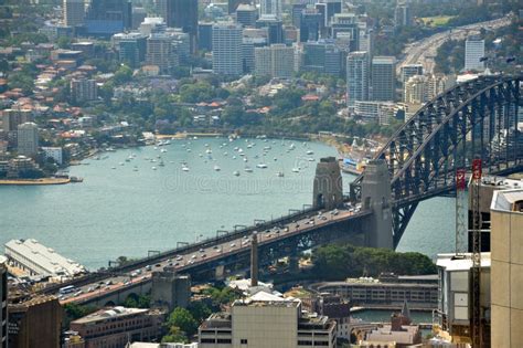 Arquitetura Da Cidade Da Ponte De Sydney Foto De Stock Editorial