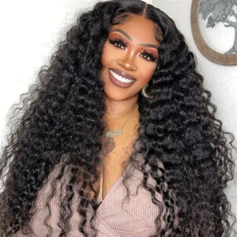 Dropship 30 Inch Brazilian Raw Virgin Hair 13x6 13X4 Natural Deep Wave