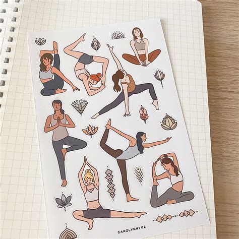 Worksheet For Yoga Pose Aesthetic