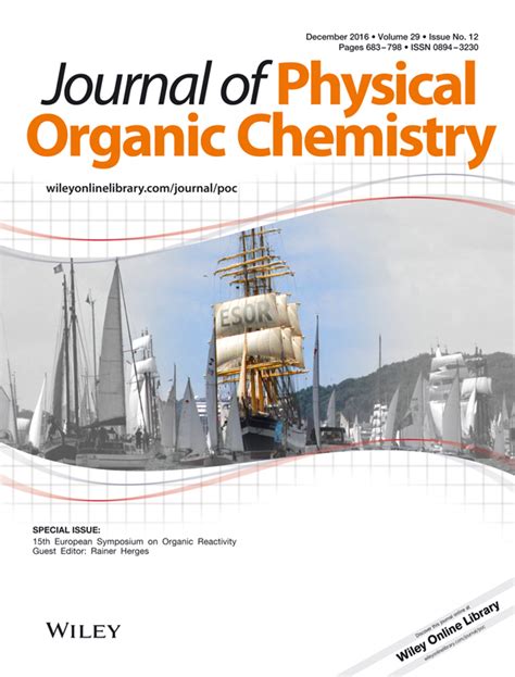 Th European Symposium On Organic Reactivity Journal Of Physical