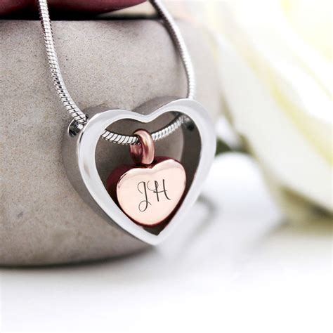 Fingerprint Cremation Urn Necklace Personalized Heart - Etsy