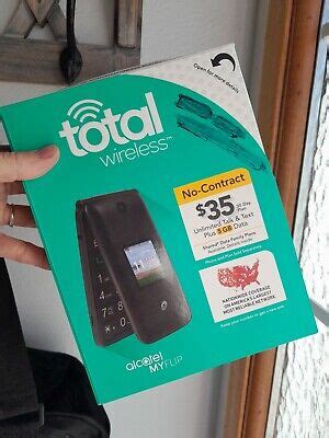 Total Wireless Alcatel Myflip A Dl Tracfone Flip Phone Open Box Ebay