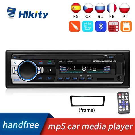 Hikity Din Car Radios Automotivo Bluetooth Autoradio Mp Player Jsd