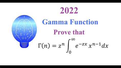 Gamma Function Γn Example And Proof Youtube