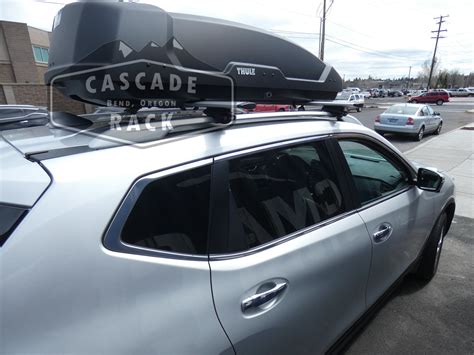 Nissan Rogue Base Rack And Roof Top Cargo Box Thule