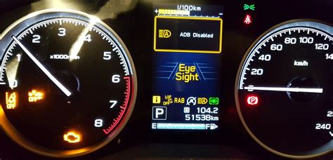 Subaru Eyesight And Check Engine Light