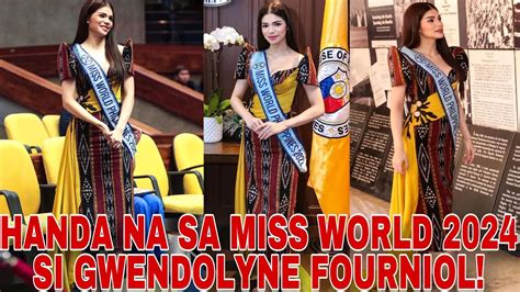 GWENDOLYNE FOURNIOL HANDA NA SA MISS WORLD 2024 SA BANSANG INDIA PARA