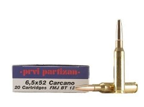 Prvi Partizan Ammunition 6 5x52 Carcano 139 Grain Full Metal Jacket