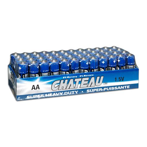 BATTERY CHATEAU AA 48PK SUPER HEAVY DUTY Vices Et Caprices