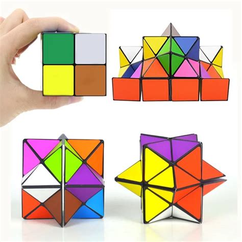 Infinity Star Cube Variety Magic Puzzle Fidget Toy 2 In 1 Spinner Cube Orbiter Anti Stress Toys